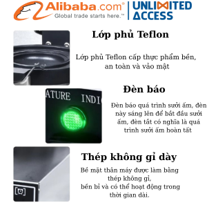 cấu tạo máy làm bánh burger UFO