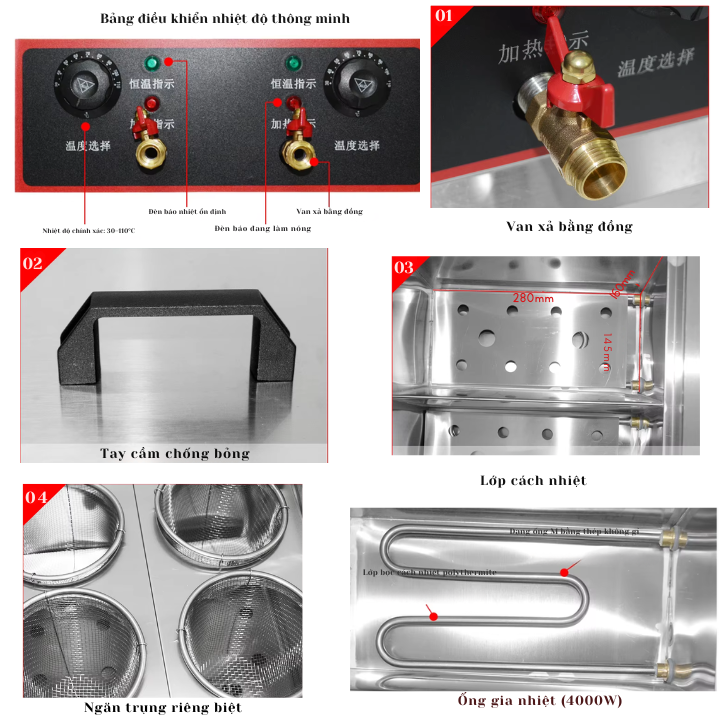 NỒI ĐIỆN TRỤNG THỰC PHẨM