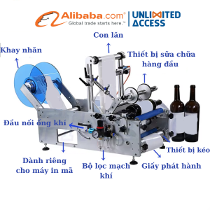 cấu tạo máy làm dãn nhán cho chai