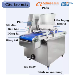 cấu tạo máy làm bánh quy tự động