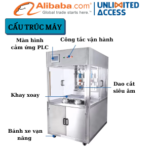 CẤU TẠO MÁY CẮT KẸO VÀ BÁNH BẰNG SÓNG SIÊU ÂM