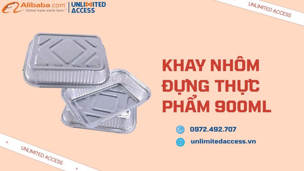KHAY NHÔM ĐỰNG THỰC PHẨM 900ML