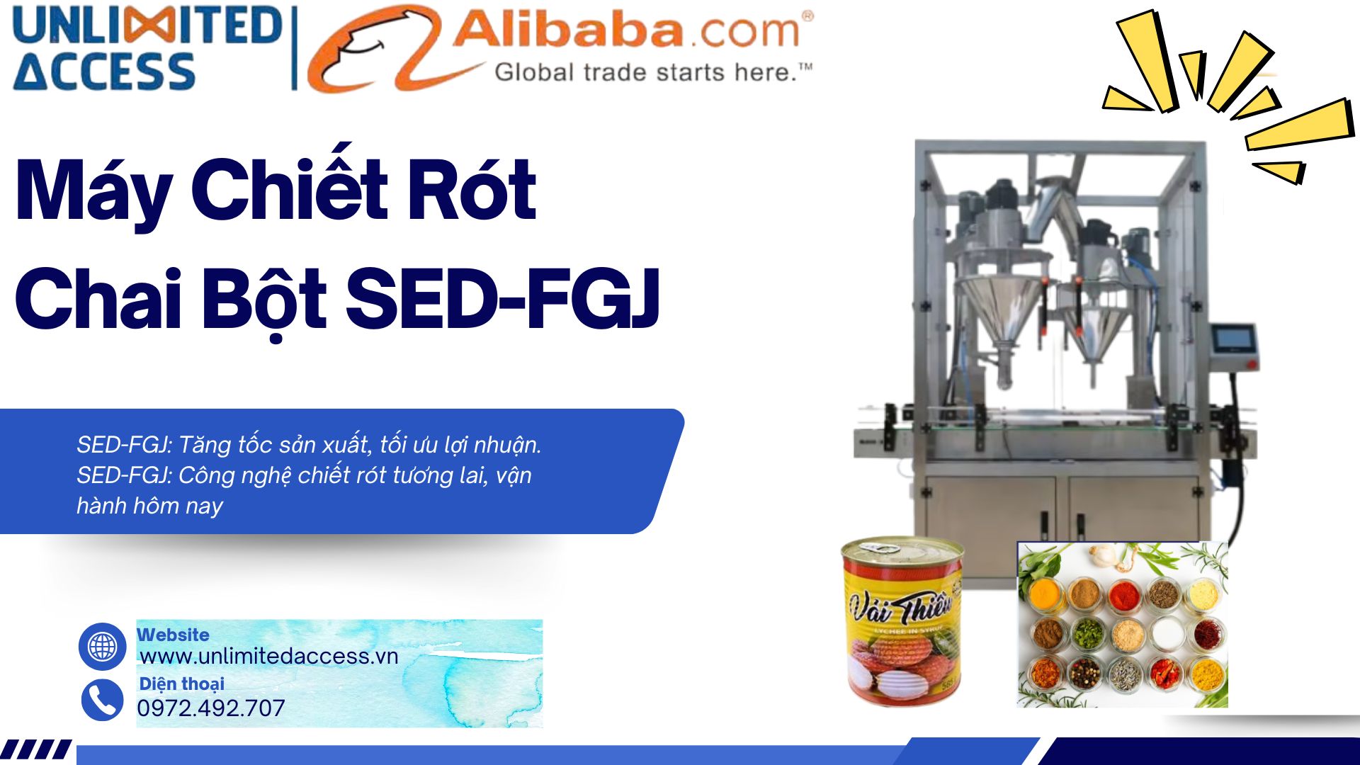 Máy Chiết Rót Chai Bột SED-FGJ