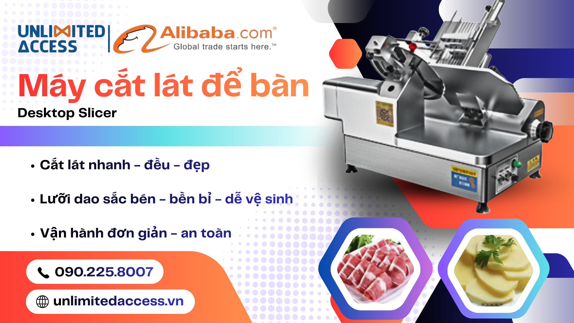 Máy cắt lát để bàn