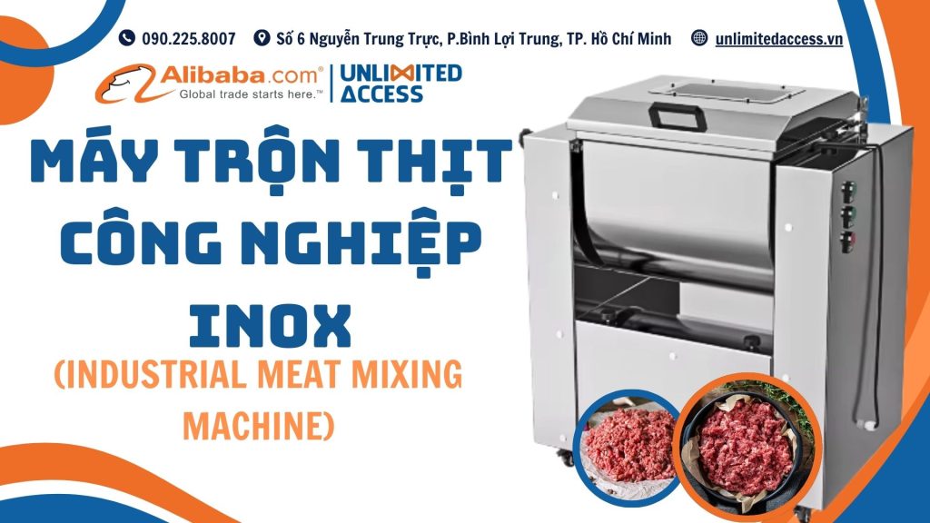 TRÂM - MÁY TRỘN THỊT CÔNG NGHIỆP INOX