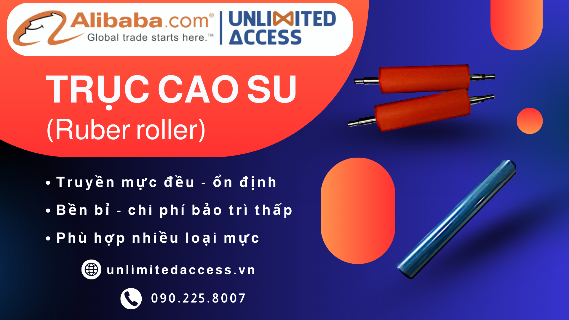 Trục cao su