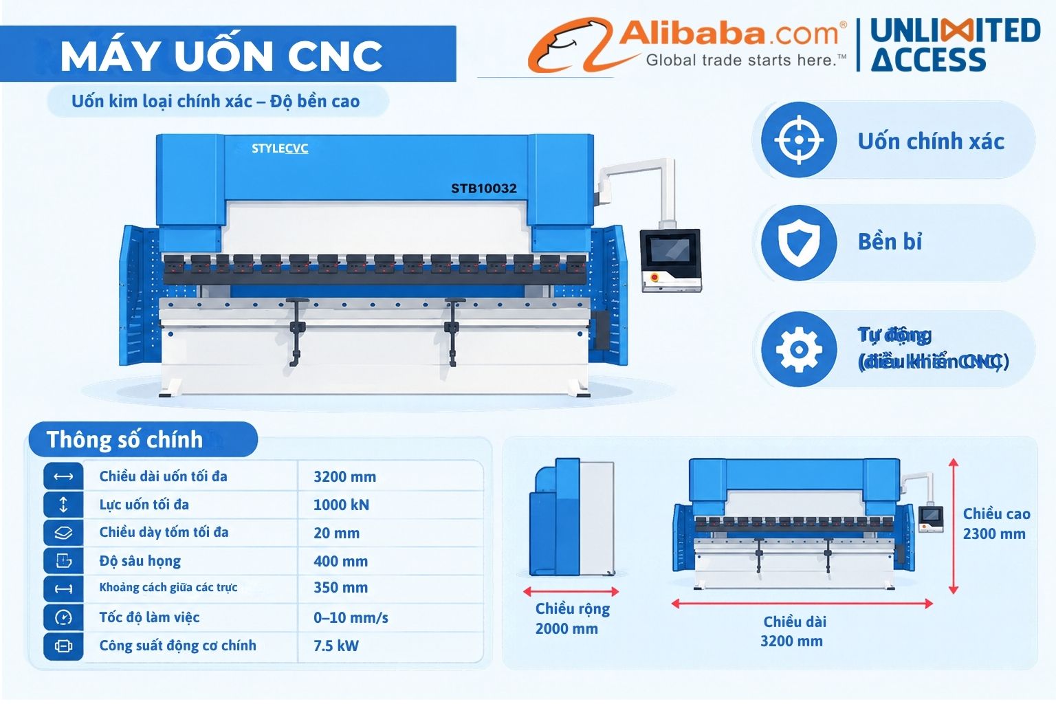 Máy chấn CNC STB10032