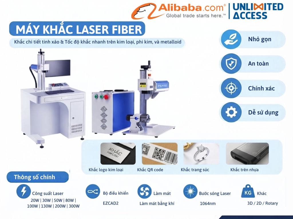 Máy khắc laser sợi quang STJ-50F