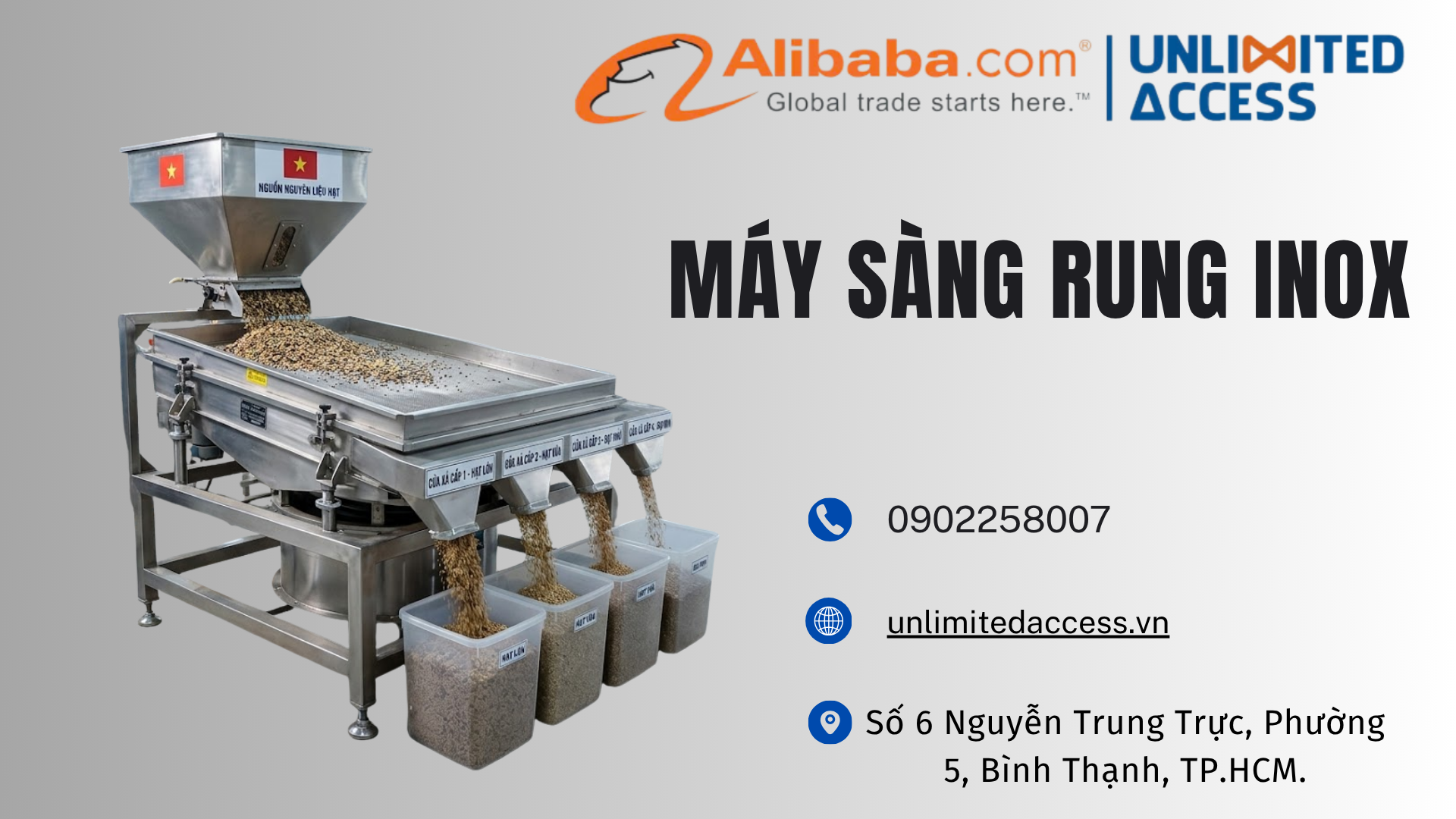máy sàng rung inox
