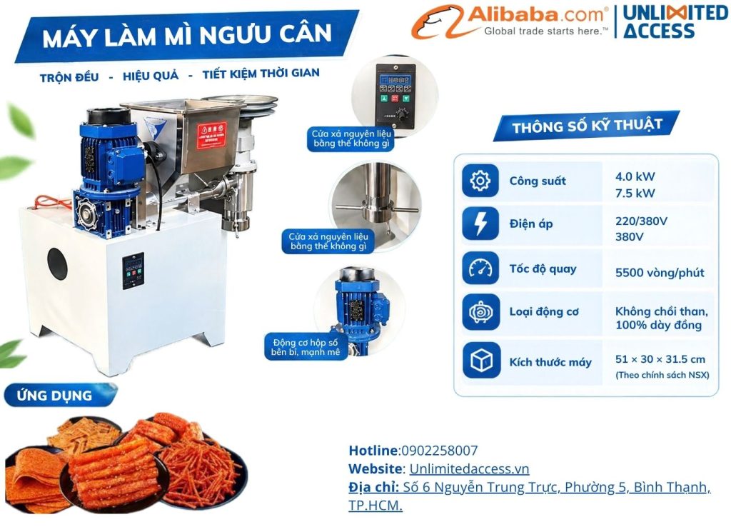 máy làm mì ngưu cân tự động