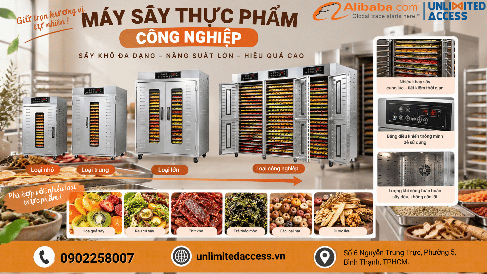 MÁY SẤY THỰC PHẨM