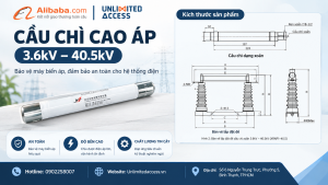 Cầu chì cao áp 3.6kV - 40.5kV bảo vệ máy biến áp